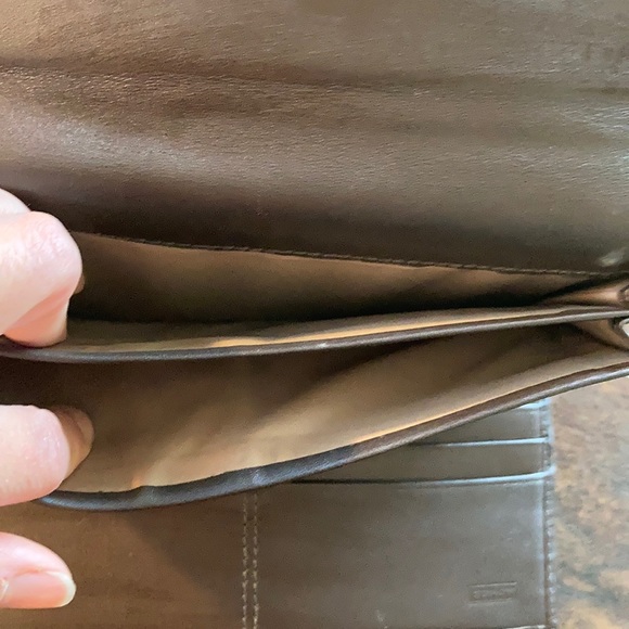 Coach Tan Logo Wallet - Picture 5 of 9